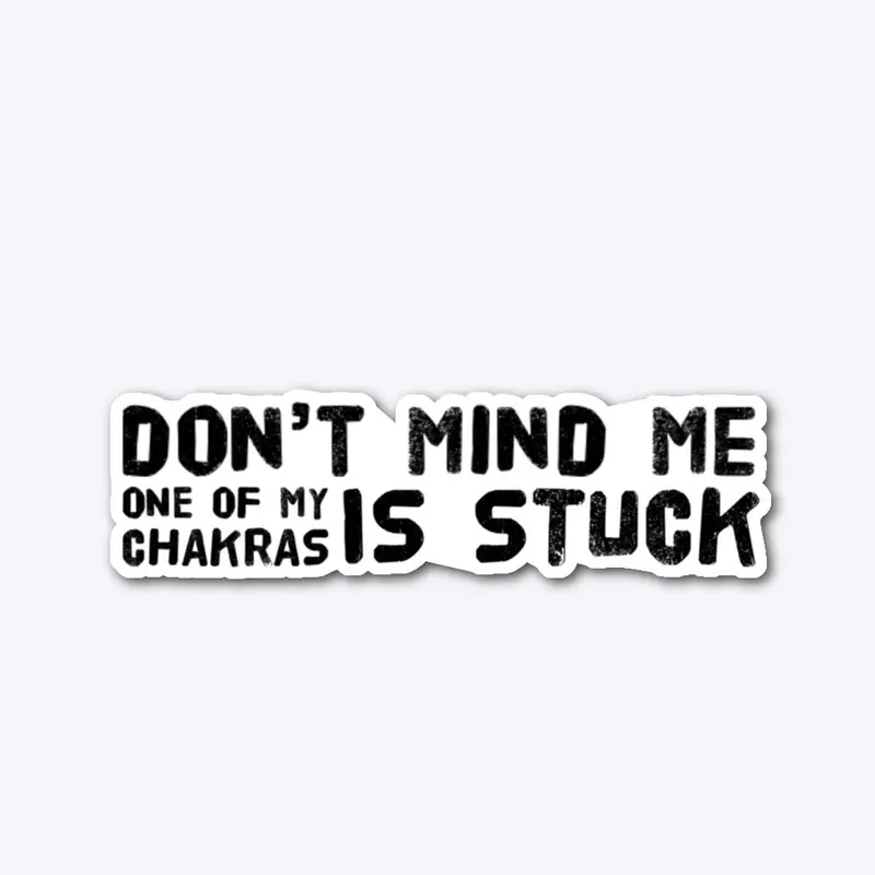 yoga, chakra stuck text only